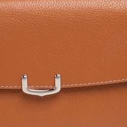 Pre Owned محفظة كارتييه سي دو كارتييه جلد أحمر نبيتي مضغوطة