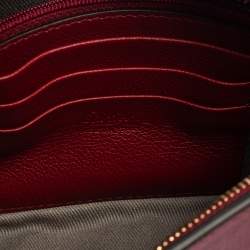 Pre Owned Cartier Red Leather C De Cartier Clutch