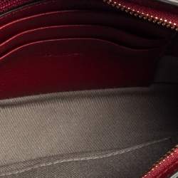 Pre Owned Cartier Red Leather C De Cartier Clutch