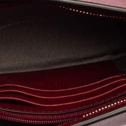 Pre Owned Cartier Red Leather C De Cartier Clutch