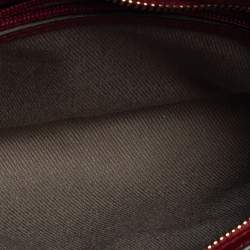 Pre Owned Cartier Red Leather C De Cartier Clutch