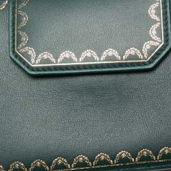 Pre Owned Cartier Green Guirlande De Cartier Nano Clutch 