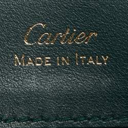 Pre Owned Cartier Green Guirlande De Cartier Nano Clutch 
