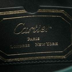 Pre Owned Cartier Green Guirlande De Cartier Nano Clutch 