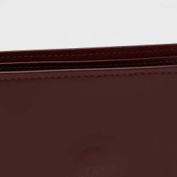 Pre Owned Cartier Burgundy Leather Must de Cartier Wallet