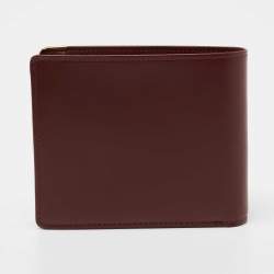 Pre Owned Cartier Burgundy Leather Must de Cartier Wallet