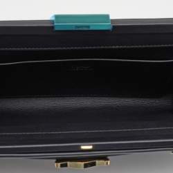 Cartier Black Leather Panthere De Cartier Chain Clutch