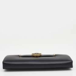 Cartier Black Leather Panthere De Cartier Chain Clutch