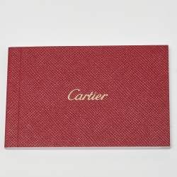 Pre Owned Cartier Red Leather Guirlande de Cartier Zip Around Wallet