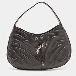 Cartier Black Leather Medium Panthere de Cartier Bag