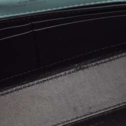 Pre Owned Cartier Baby Blue Leather Mini C De Cartier Chain Bag