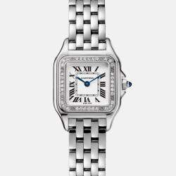 Pre Owned Cartier Panthere W4PN0016 Quartz White Stainless Steel  Women's Wristwatch 30 mm