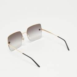 مملوكة مسبقًا Cartier Dark Grey Gradient Panthère de Cartier Square Sunglasses