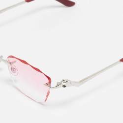 Pre Owned Cartier Pink Gradient CT0120O 003 Rimless Sunglasses