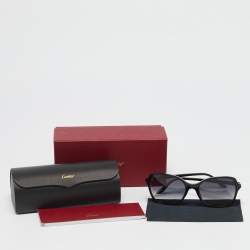 Cartier Black/Red Gradient  K015153 Square Sunglasses