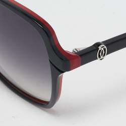 Cartier Black/Red Gradient  K015153 Square Sunglasses