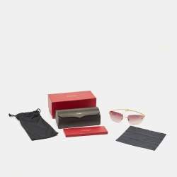 مملوكة مسبقًا Cartier Purple Gradient CT0068S Panthère de Cartier Sunglasses