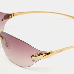 مملوكة مسبقًا Cartier Purple Gradient CT0068S Panthère de Cartier Sunglasses