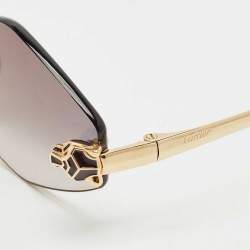 Pre Owned Cartier Grey Gradient CT0433S Panthère De Cartier Oval Sunglasses