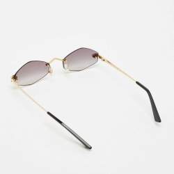 Pre Owned Cartier Grey Gradient CT0433S Panthère De Cartier Oval Sunglasses