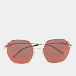 Cartier Multicolor/Gold Tone CT026/S Panthère De Cartier Square Sunglasses