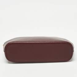 Pre Owned Carteir Burgundy Leather Must de Cartier Cosmetic Pouch