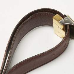 Pre Owned Cartier Burgundy Leather Must de Cartier Buckle Belt