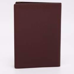 Pre Owned Cartier Burgundy Leather Must de Cartier Passport Holder