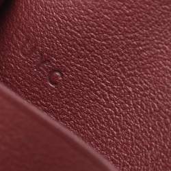 Pre Owned Cartier Burgundy Leather Must de Cartier Passport Holder