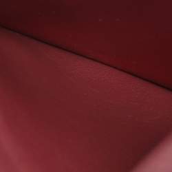 Pre Owned Cartier Burgundy Leather Must de Cartier Passport Holder