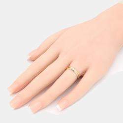 Pre Owned Cartier Trinity 18K Yellow, Rose and White Gold Band Ring EU 50