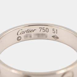Pre Owned Cartier Love 18K White Gold Ring EU 51