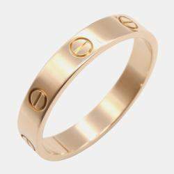Pre Owned Cartier Love 18K Pink Gold Ring EU 62