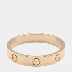 Pre Owned Cartier Love 18K Pink Gold Ring EU 62