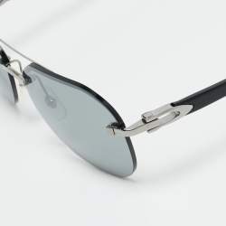 Pre Owned نظارة شمسية كارتييه CT0275S أفياتور سوداء