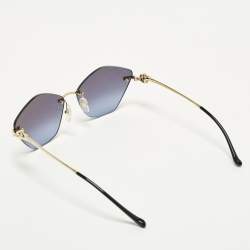 مملوكة مسبقًا نظارة شمسية كارتير بترفلاي بانتير بدون إطار سي تي0429أس لون أزرق/ذهبي