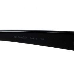 Cartier Black/ Black Gradient Cat Eye Sunglasses