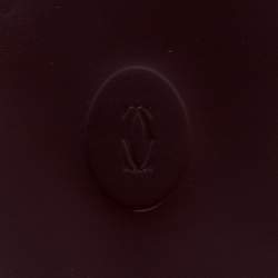 Pre Owned Cartier Maroon Leather Must de Cartier Sunglasses Case