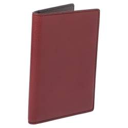 Pre Owned Cartier Red Leather Passport Holder
