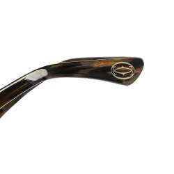 Pre Owned نظارة شمسية كارتييه بريميير وايفرار بولرايزد تورتواز خضراء/ سوداء