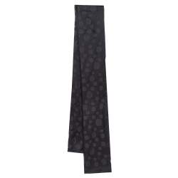 Pre Owned Cartier Black Logo Monogram Silk Jacquard Stole