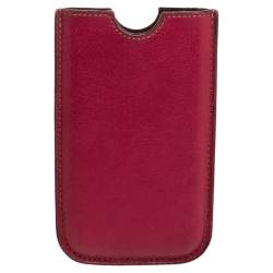 Pre Owned Cartier Red Leather iPhone Case