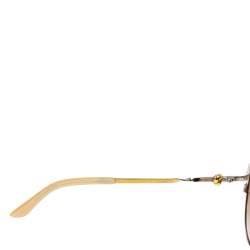 مملوكة مسبقًا نظارة شمسية كارتييه عين قطة ترينيتي دو كارتييه سي تي0089أس متدرجة بنية/ لونين