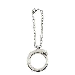 Pre Owned Cartier Silver Tone Panthere Chain Key Chain