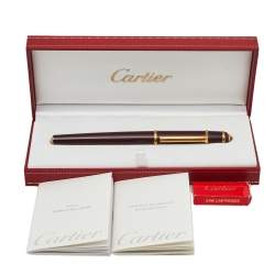 Pre Owned Cartier Bordeaux Diabolo de Cartier Fountain Pen