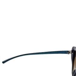 مملوكة مسبقًا Cartier Navy Blue/ Dark Grey Gradient Panthere Wild De Cartier Geometric Sunglasses