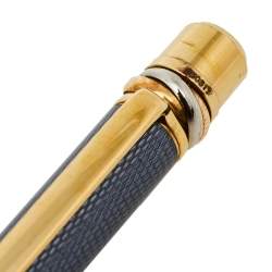 Pre Owned Cartier Grey Guilloche Stylo Bille Nouveau Ballpoint Pen