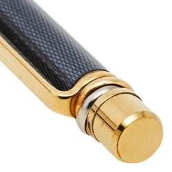 Pre Owned Cartier Grey Guilloche Stylo Bille Nouveau Ballpoint Pen