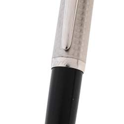 Pre Owned Cartier R De Cartier Palladium Finish Black Composite BallPoint Pen