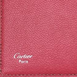 Pre Owned Cartier Fuschia Leather Les Must Notebook Cover